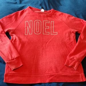 Noel red sweater